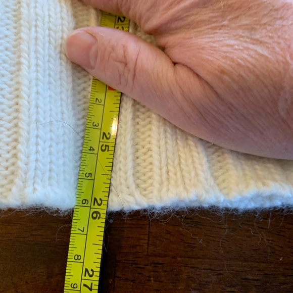 J. Crew cream colored Wool blend Chalet Shawl Collar Sweater Tunic. Size… - Picture 7 of 8